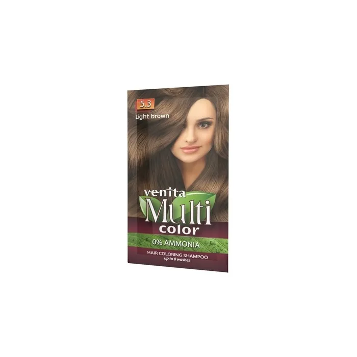 Venita Multicolor Coloring Shampoo 5.3 Light Brown 40g