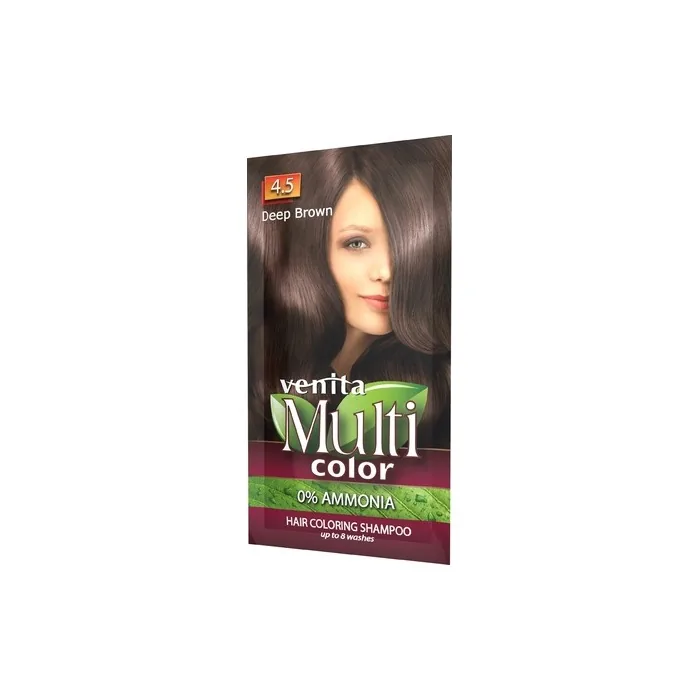 Venita Multicolor Coloring Shampoo 45 Deep Brown 40 G
