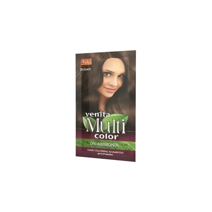 Venita Multicolor Colorenhancing Shampoo 417 Brown 40g
