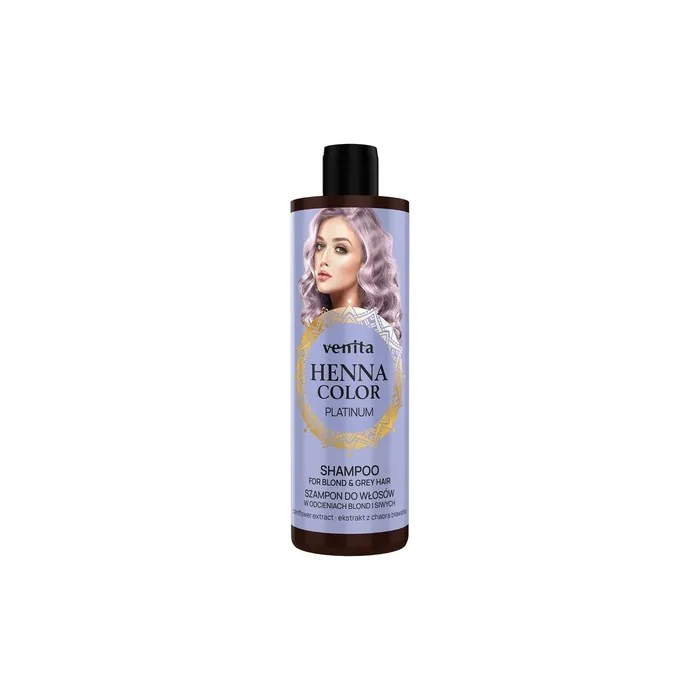 Venita Henna Color Shampoo For Hair Platinum 300ml