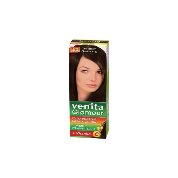 Venita Glamour Hair Color 3/0 Dark Brown