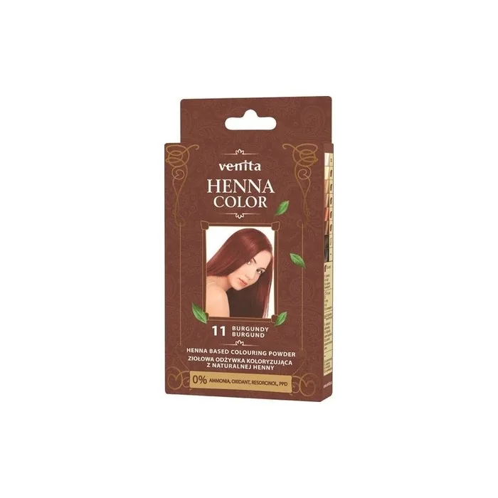 Venita Henna Powder No 11 Burgundy 25g Herbal Colour Conditioner