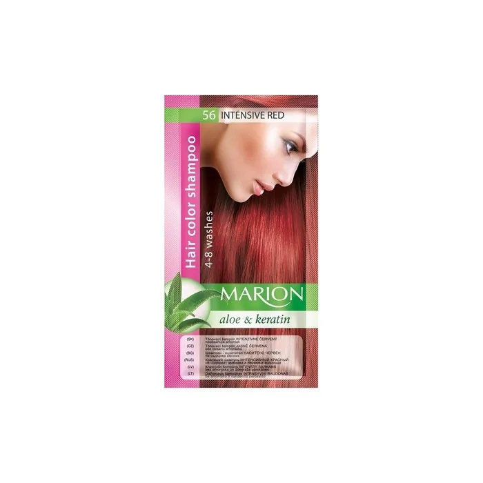 Marion Hair Dye Shampoo Bag Semi-Permanent Colour 4 to 8 Washes with Aloe