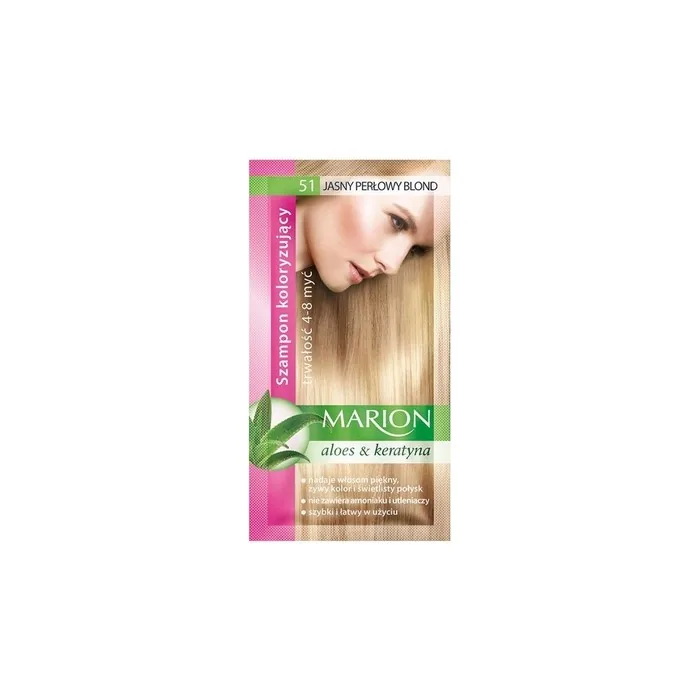 Marion Coloring Shampoo 4-8 Wash 51 Light Pearl Blonde 40ml