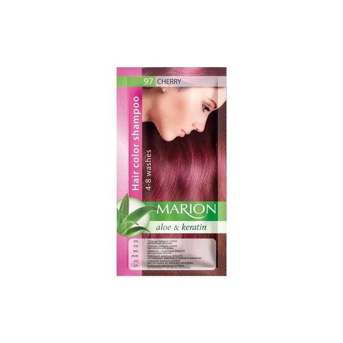 Marion Hair Dye Shampoo Bag Semi-Permanent Colour 4 to 8 Washes with Aloe