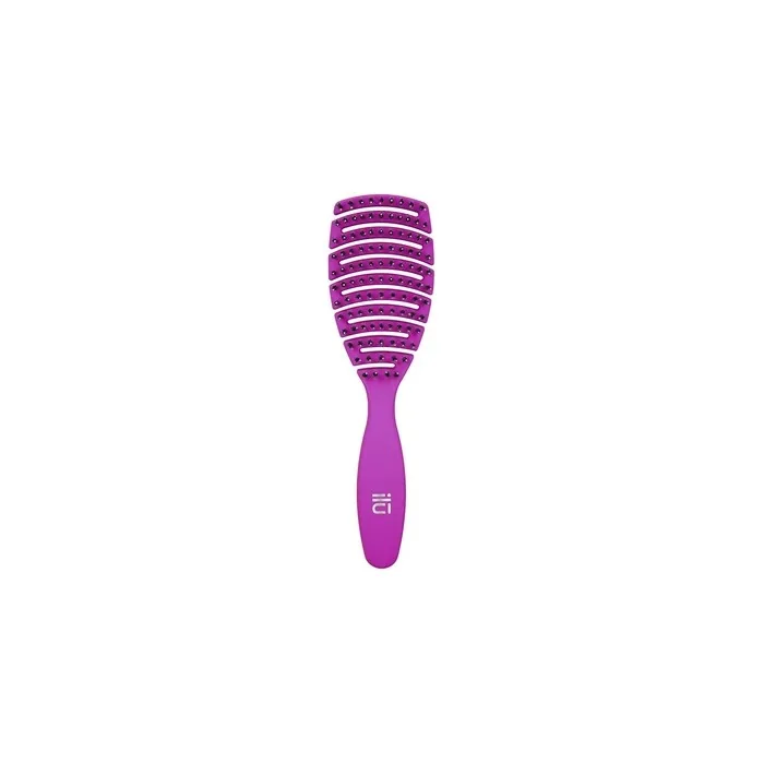 T4B ILU My Happy Color Purple Easy Detangling Professional Hairbrush