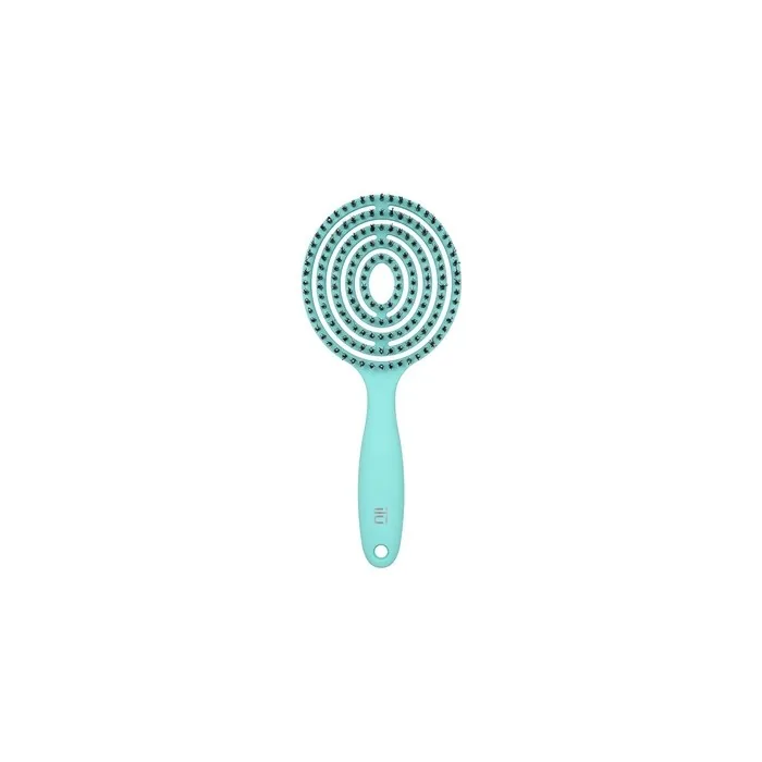 T4B ILU LOLLIPOP CANDY Detangling Hairbrush for Wet and Dry Hair with Durable Vegan Bristles - Ocean Blue