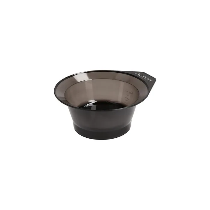 T4B LUSSONI Hair Dye Bowl with Handle 250ml High Quality Transparent Plastic