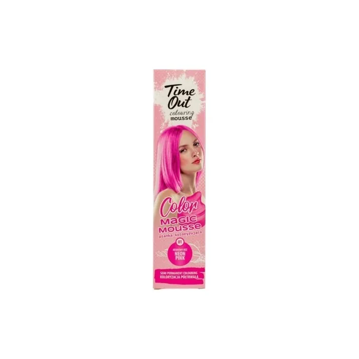 Timeout Pink Color Foam Hair Toner Mousse 75ml