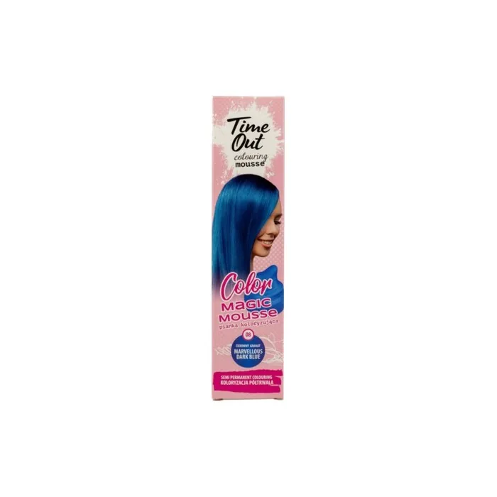 Timeout Marvellous Blue Color Foam Hair Toner Mousse 75ml