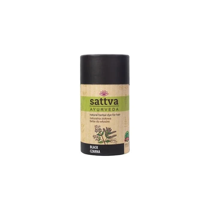 Sattva Natural Herbal Dye For Hair - Black, 150g