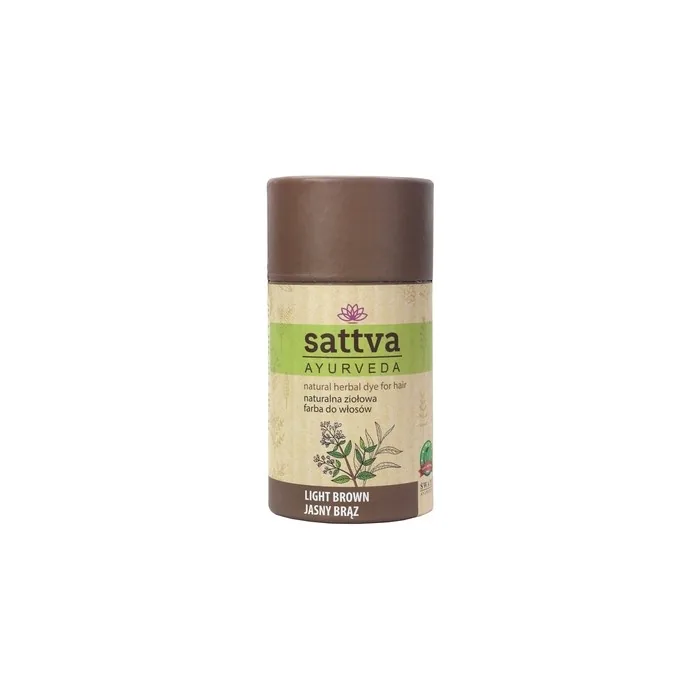 Sattva Natural Herbal Dye For Hair Light Brown 150g