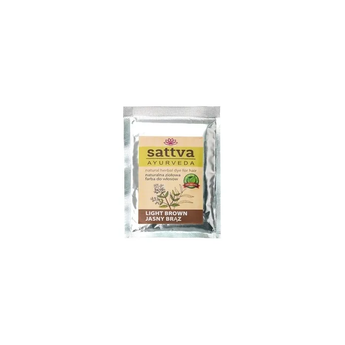 Sattva Natural Herbal Dye for Hair Light Brown 10g