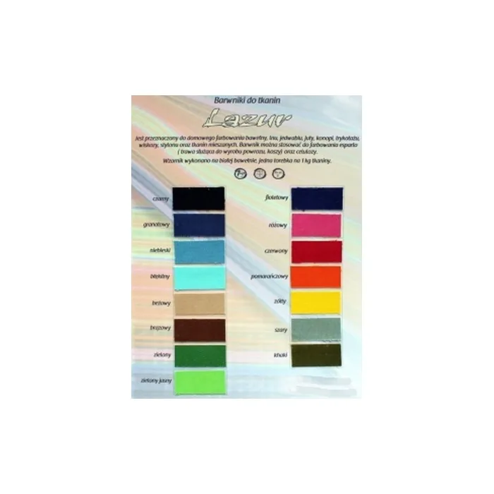 Lazur Blue Fabric Dye 15g