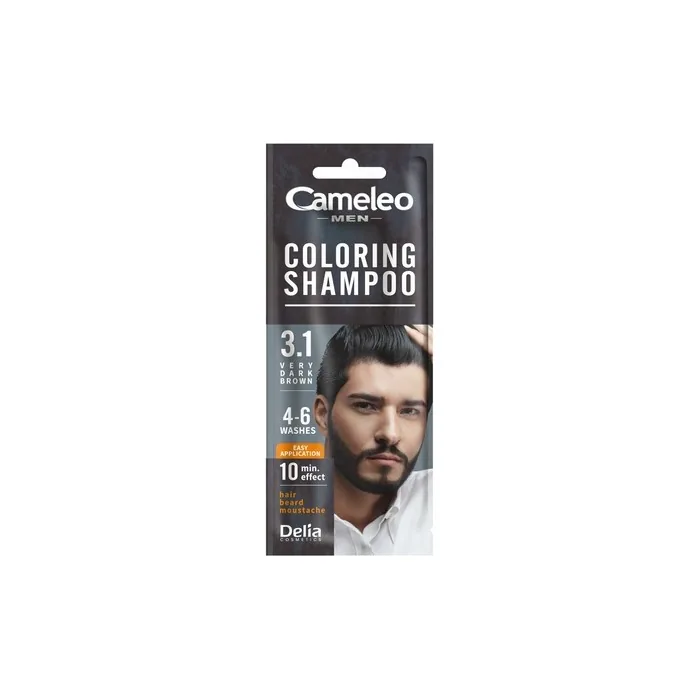 Cameleo Men Coloring Shampoo - Very Dark Brown 15ml