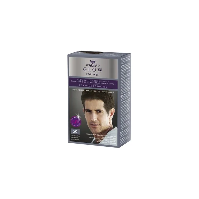 Kallos Glow Long Lasting Cream Hair Colour 50 40ml For Men