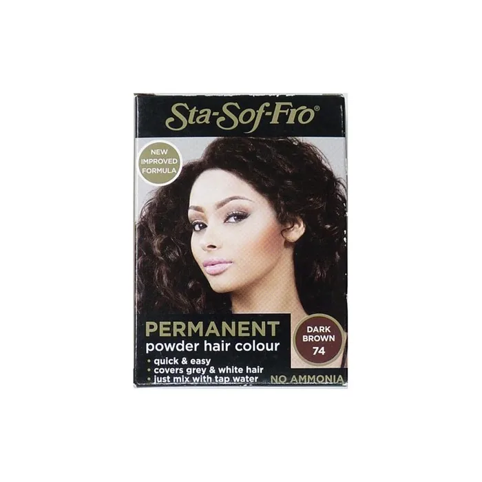 Permanent Powder Hair Colour Brown Black 6g