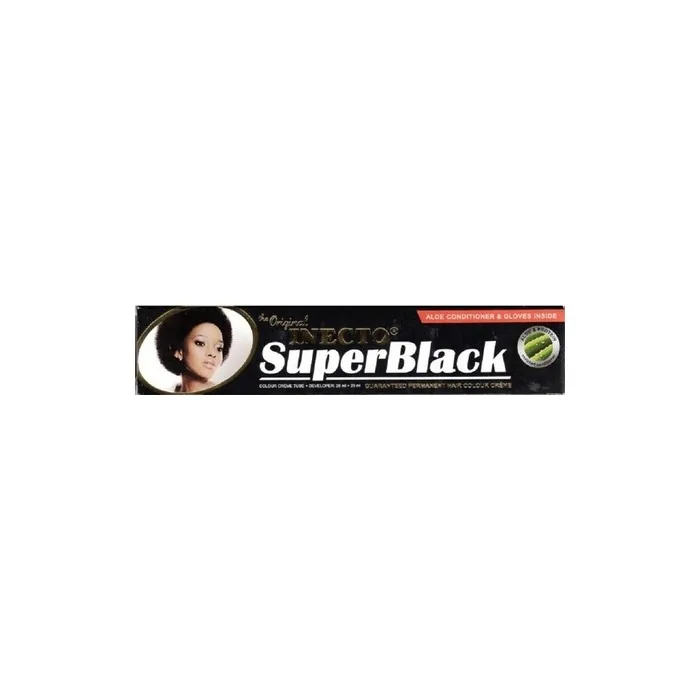 Inecto Superblack Permanent Hair Coloring Cream For Frizzy Hair