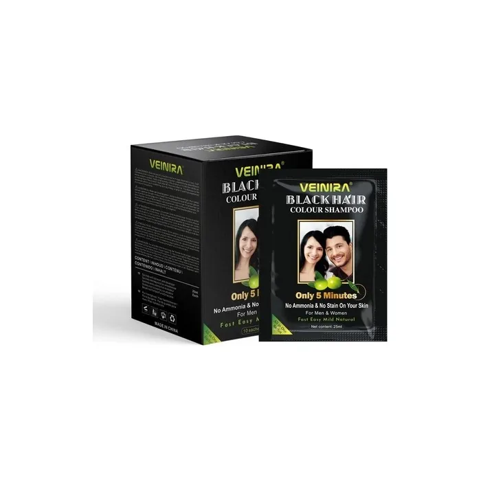 Veinira Herbal Quick Hair Colour Shampoo Instant Dye For Men And Women