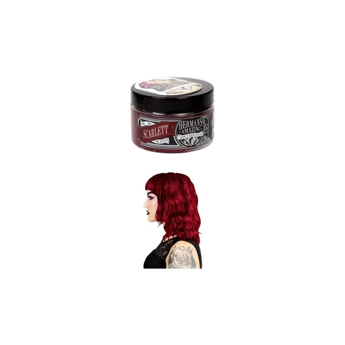 Herman's Amazing Direct Hair Color Semi-Permanent Hair Dye Scarlett Rouge