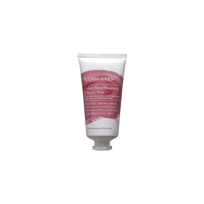 Color Shot Washout Temporary Hair Color for Dark Blonde, Light Brown, and Medium Brown Hair with Sunflower Oil and Vitamin E Vegan Dermatologically Tested Cherry Pop 1.7 oz