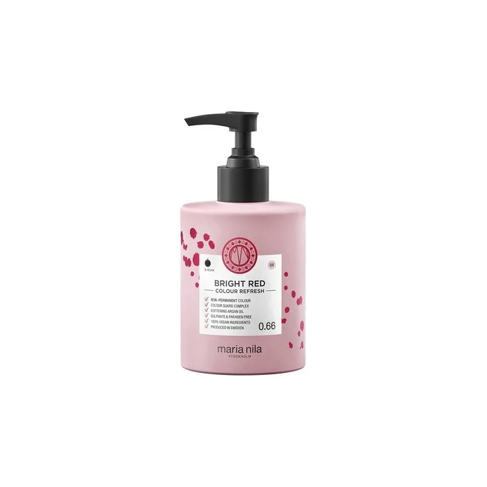 Maria Nila Colour Refresh Bright Red 0.66 Hair Coloring Mask - 300ml