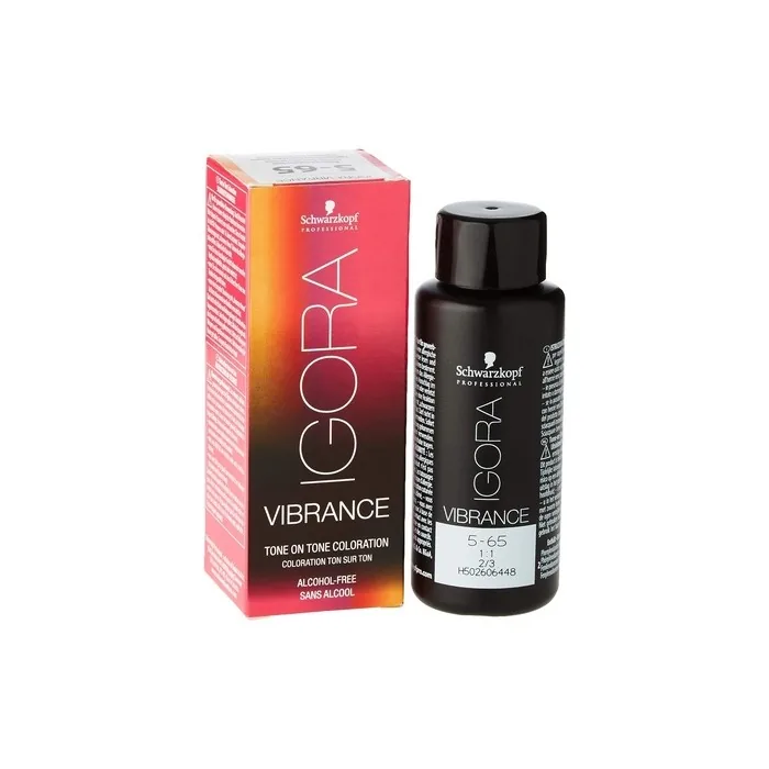 Schwarzkopf Professional Igora Vibrance Tone on Tone Hair Colour 5-65 Light Brown Chocolate Gold 60ml