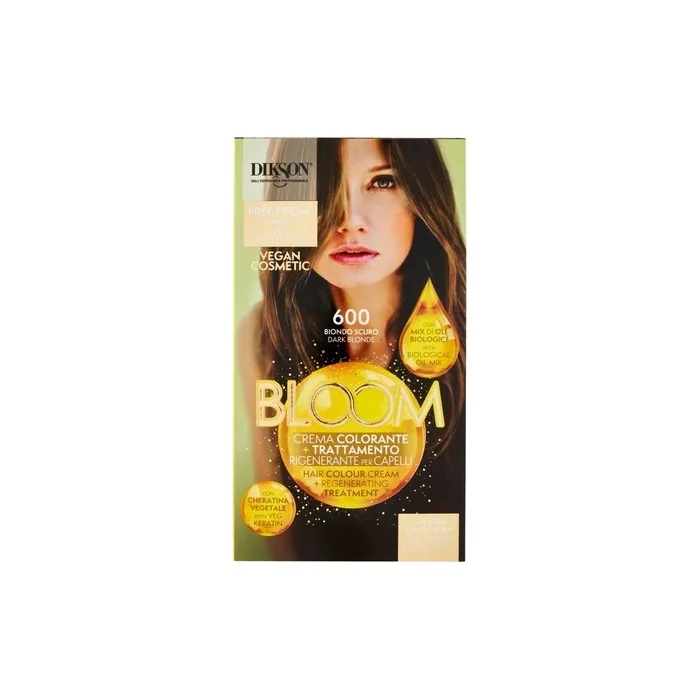 Dikson Bloom Hair Dye Cream 600 Dark Blonde with Biological Oil Mix