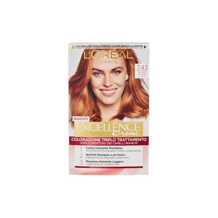L'OREAL Excellence 7.43 Golden Copper Hair Dye