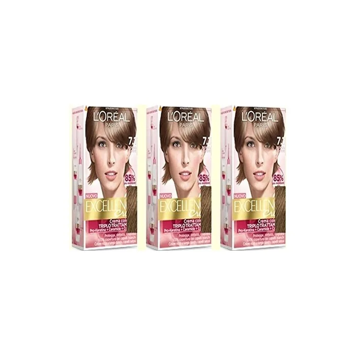 L'Oreal Excellence Creme 7.1 Ash Blonde Hair Color