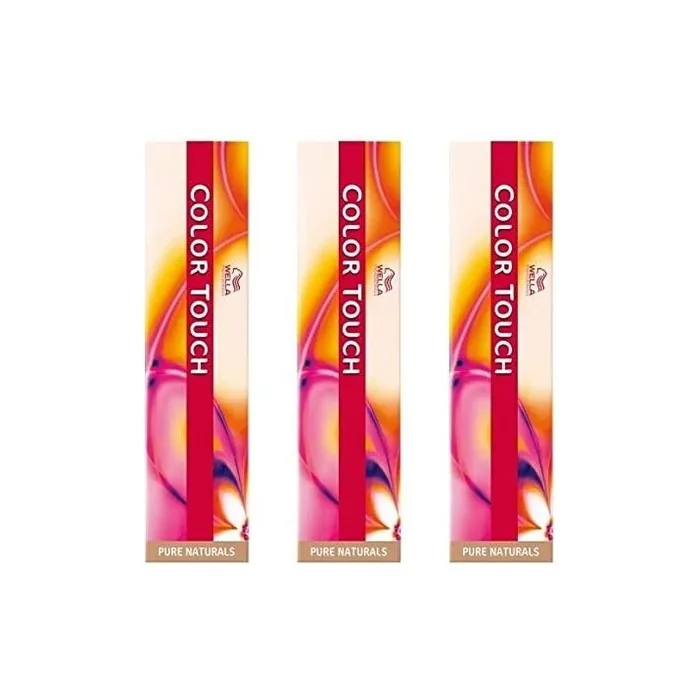Wella Colour Touch Pure Naturals 3/0 60ml - Pack of 3