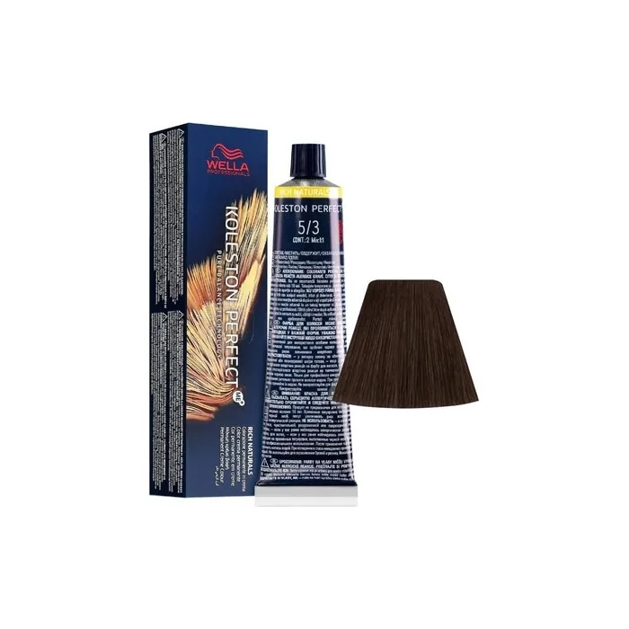 Wella Koleston Perfect Me+ Rich Naturals Light Brown Gold 60ml - Pack of 5
