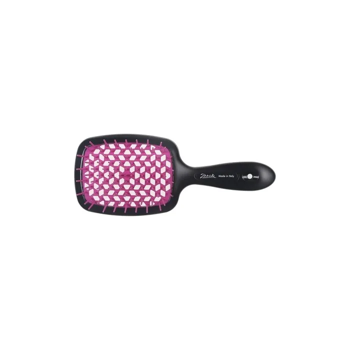Janeke Superbrush Hairbrush For Detangling Hair Black-Fuchsia