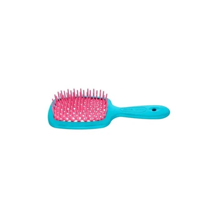 Janeke Small Superbrush Hairbrush For Detangling Hair Pink-Blue