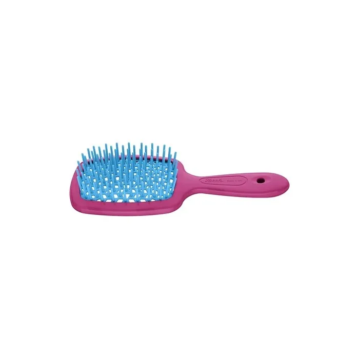 Jäneke Small Superbrush Fuchsia/Turquoise with Honeycomb Structure
