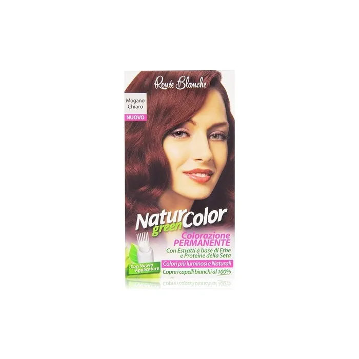 Natural Permanent Hair Dye Natur Color Green Light Mahogany