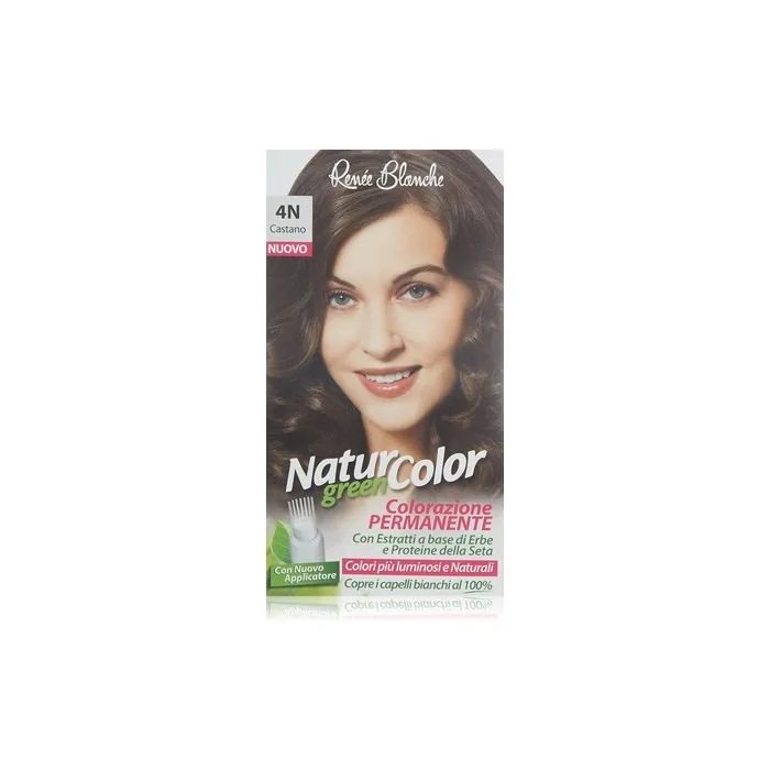 Permanent Natur Color Green 4 Brown Hair Dye