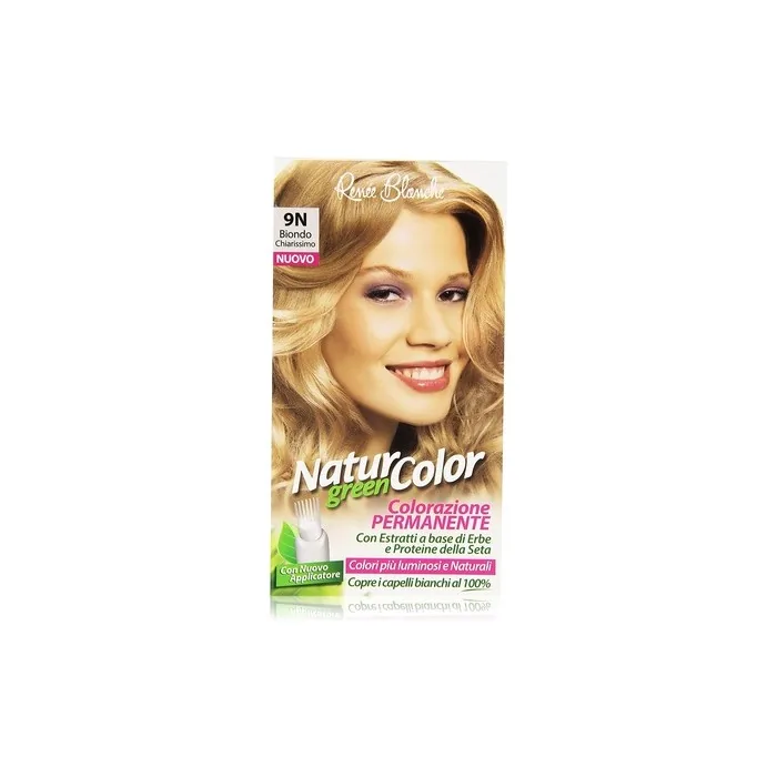 Permanent Natural Color Green 9N Very Light Blonde Hair Dye