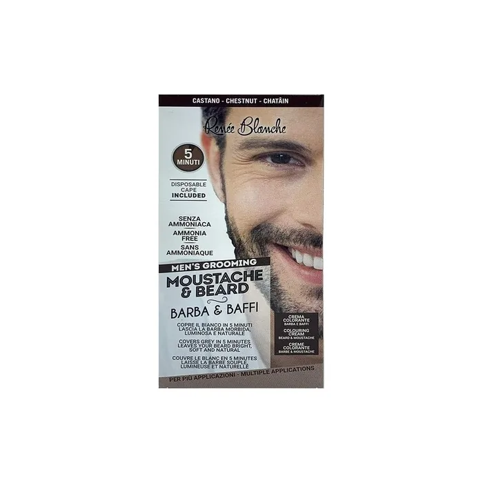 Renee Blanche Hair Dye for Beard and Moustache Brown Color 20ml