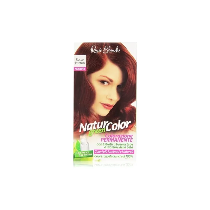 Hair Dye Permanent Natural Color Green Intense Red