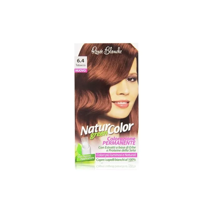 Hair Dye Permanent Natural Color Green Tobacco Brown