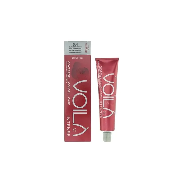Intercosmo Voila 3c Intense 5.4 Light Copper Brown Hair Colour For Women