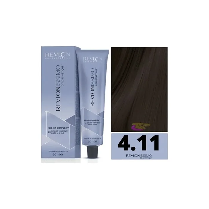 Revlon Revlonissimo Colorsmetique 411 Medium Chestnut Intense Ash 60ml