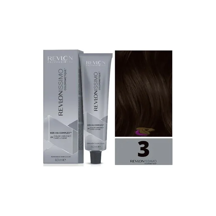 Revlon Revlonissimo Colorsmetique 3 Dark Brown Hair Color 60ml