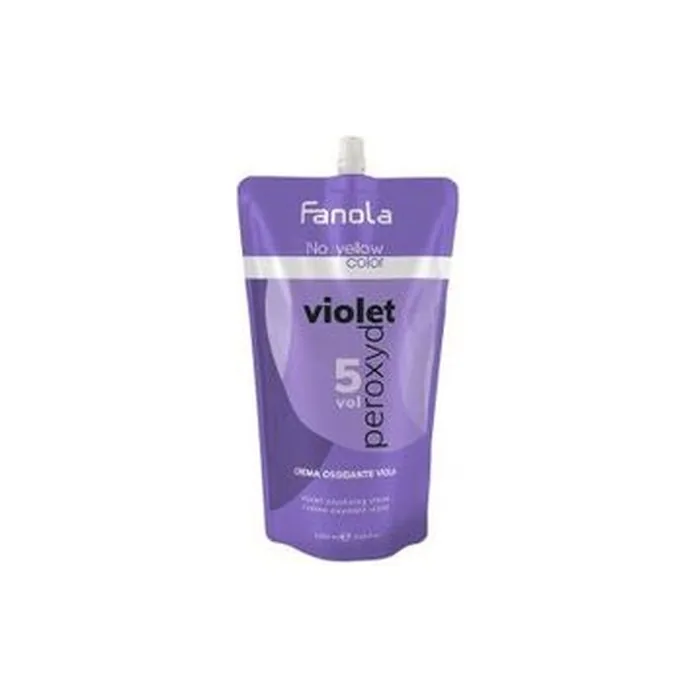 Fanola No Yellow Color Violet Peroxide 15 5 Vol Developing Emulsion For Neutralizing Yellow Tones