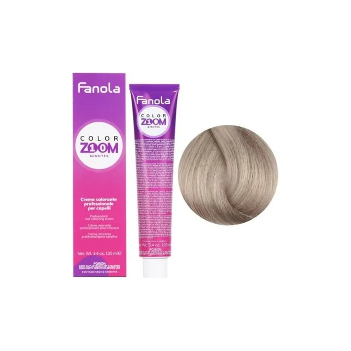 Fanola Colorzoom 10 Minute Hair Color 100ml 8.01 Natural Light Blonde Ash