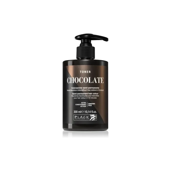 Black Professional Line Crazy Toner Natural Shades Chocolate Semi Permanent Hair Colour 300ml