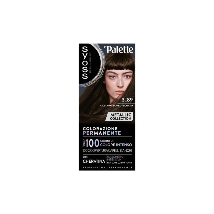 Syoss Palette Metallic 389 Dark Chestnut Copper Hair Color