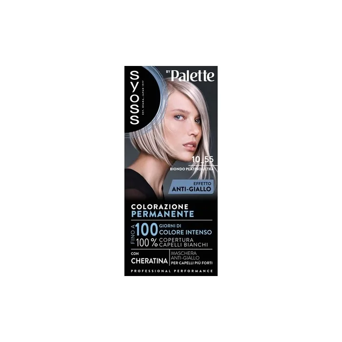 Syoss Palette 1055 Platinum Blonde Antiyellow Hair Color