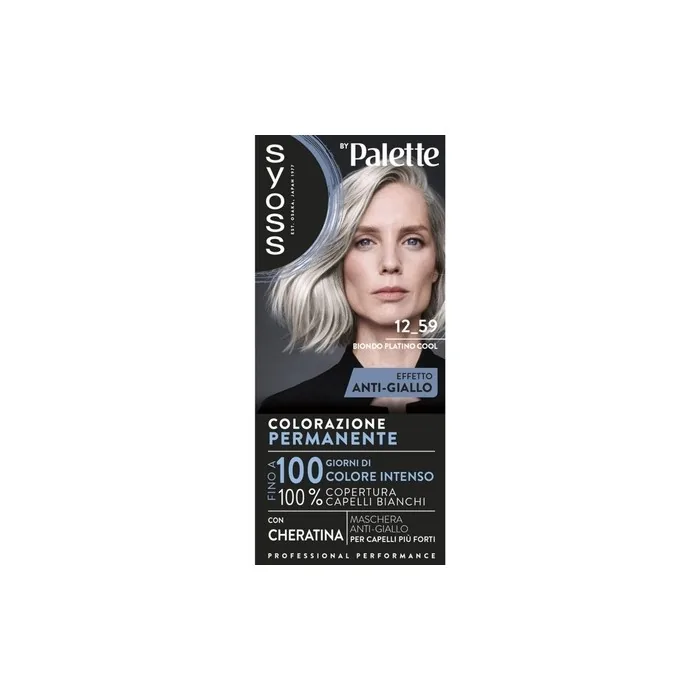 Syoss Palette 1259 Platinum Blonde Cool Antiyellow Hair Color